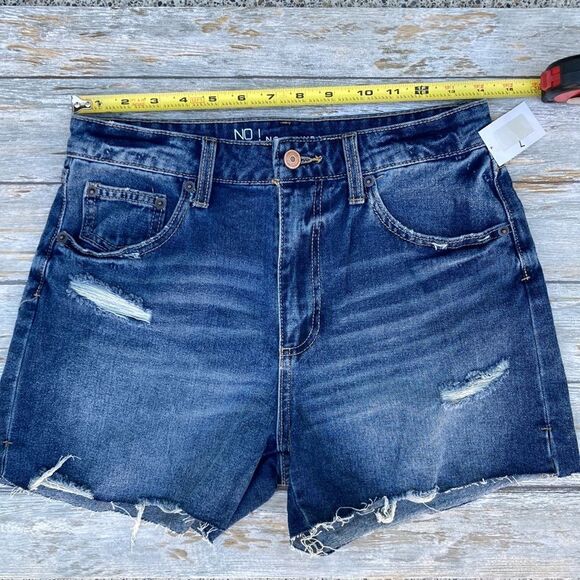Womens Juniors High-Rise Denim Cut Off Destructed & Bermuda Shorts 2-Pack Size 7 - Picture 6 of 15